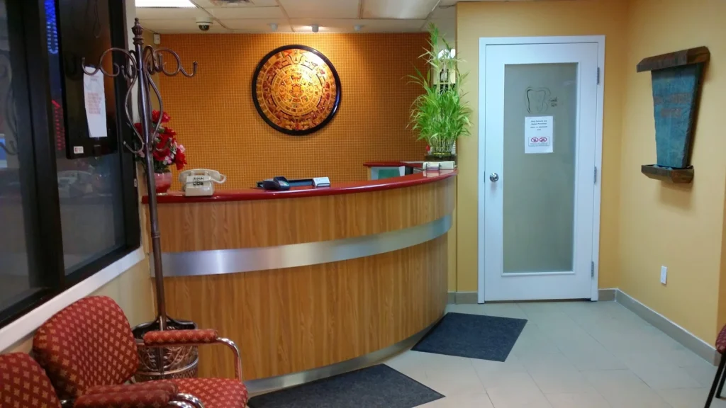 inside photo of college ossington dental office in little italy, on